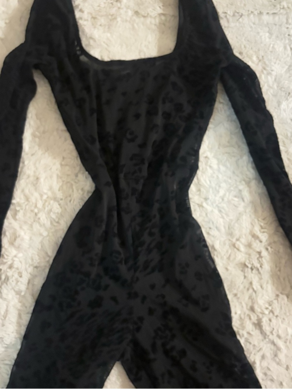 Fashion Nova Black Long Sleeve Bodycon Dress